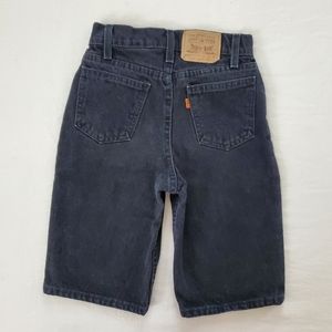 Vintage Levi's black 550 fit jean shorts 23 inch waist